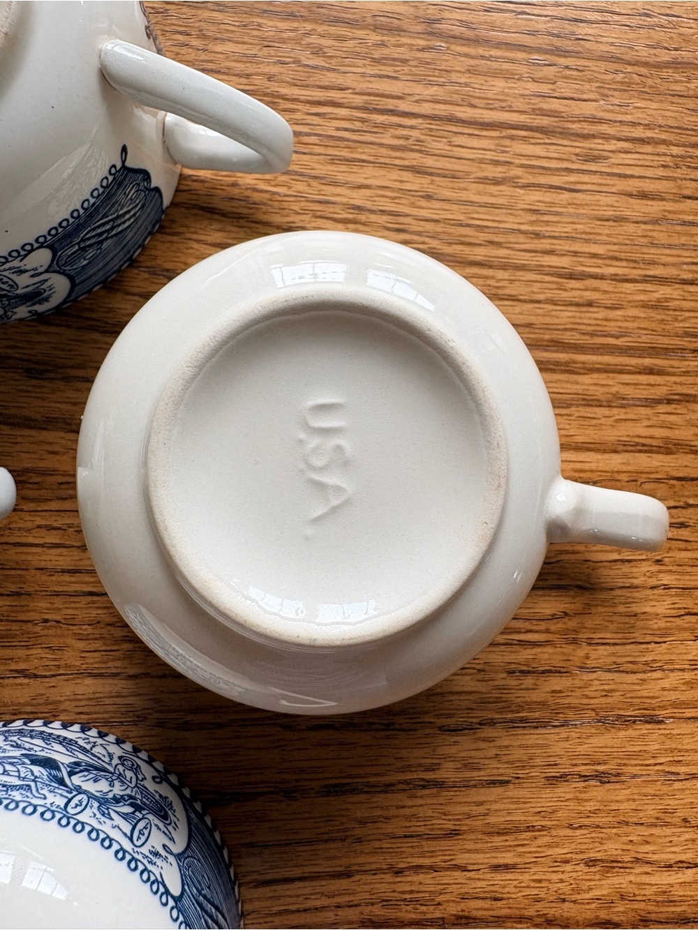 Vintage Currier & Ives Tea Cups - Set of 4 - Picture 3 of 13